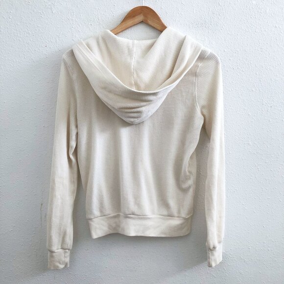 TNA By Aritzia Waffle Zip Hoodie Size Small - Picture 2 of 9